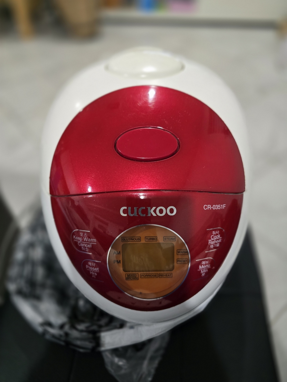 Red & White Electric Rice Cooker CR-0351F